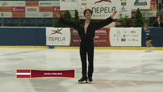 Deniss Vasiljevs – 2023 Ondrej Nepela Memorial SP [upl. by Hctud]