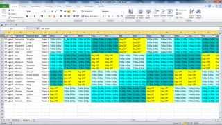 Creating your Employee Schedule in Excel [upl. by Azial49]