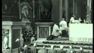 Pius XII  Sancta Missa in Basilica Romana Anno Domini 1942 [upl. by Studdard233]