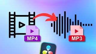 Audiospur aus Video EXTRAHIEREN  mit einem Klick in Davinci Resolve 19 [upl. by Afatsum]