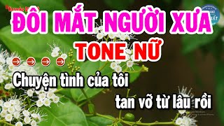 Karaoke Đôi Mắt Người Xưa Tone Nữ Nhạc Sống Dễ Hát Nhất  Karaoke Đệ Nhất [upl. by Kceb503]