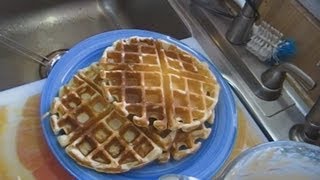 Malted Buttermilk Waffles Great for Sunday Breakfast Noreens Kitchen [upl. by Hahnke]