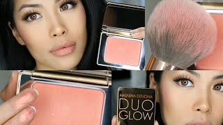 Natasha Denona Duo Glow ALBA Quick Review Swatch Tutorial On Medium to Tan Skin [upl. by Darsey]