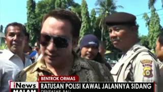 Ratusan Polisi kawal jalannya sidang antara 2 Ormas di Bali  iNews Malam 0206 [upl. by Oiluj]