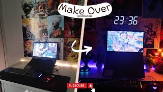 Gaming Desk Setup MakeoverLaptop Gaming Setup [upl. by Gerita]