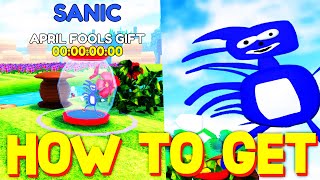 HOW TO GET SANIC AS PLAYABLE CHARACTER in SONIC SPEED SIMULATOR ROBLOX [upl. by Onra]