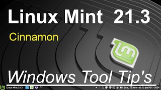 Linux Mint 213  Cinnamon  Windows Settings Tool Tips [upl. by Weintrob]