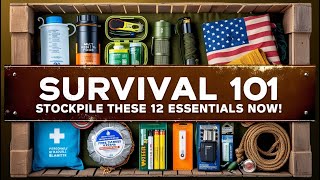 Survival 101 Stockpile These 12 Essentials Now [upl. by Tallbott]