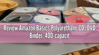 Review Amazon Basics Polyurethane CDDVD Binder 400capacity Black [upl. by Koblas185]