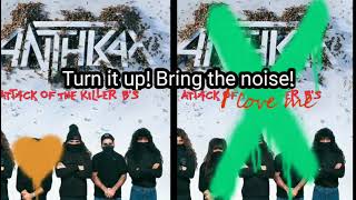 AnthraxPublic Enemy  Bring The Noise lyric video [upl. by Lora174]