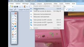 Redimensionner une image avec Paintnet [upl. by Yenahpets]