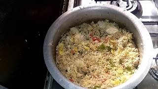 Thai fried rice  Thai rice recipe  Thai rice with chicken  restaurant style Thai cuisine [upl. by Chaing753]