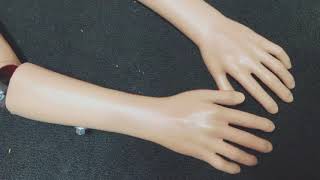 Modifying a Mannequin to have movable arms and fingers DIY [upl. by Hinze]