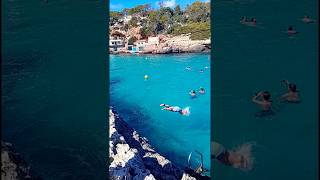 Los Saltos mas Locos Cala Llombards Mallorca 🏖️🇪🇸shortplayasmallorca [upl. by Hcir]