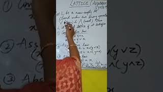 Lattice ✌️ BSc Year 3 GroupA Paper2 Maths ✌️🤗 viralvideo maths drpriyankasinghmaths [upl. by Nhguavaj]