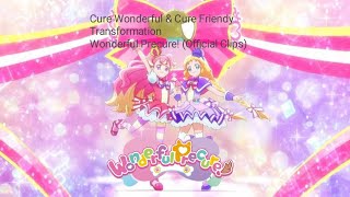 Cure Wonderful amp Cure Friendy Transformation Wonderful Precure Official Clips [upl. by Eniawd]