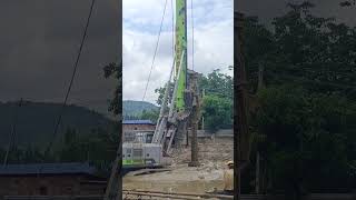 Zoomlion ki takat civilsitework civilengeenring construction youtubeshorts civilconstruction [upl. by Acirret]