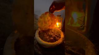 Çadır Kampında Kiremitte Köfte Kebabı 🥩🏕️  meatball kebab on tile in a tent camp [upl. by Prakash]