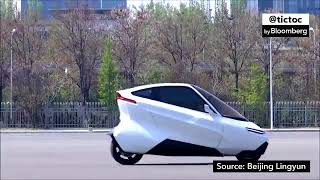 The TwoWheeled Electric Car of the Future Is Being Tested in China [upl. by Nileuqay220]