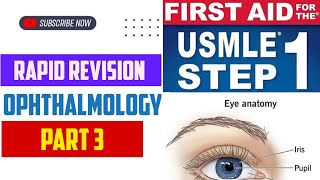 Rapid Revision Opthalmology Part 3  First Aid USMLE Step 1 in UrduHindi [upl. by Nortad128]