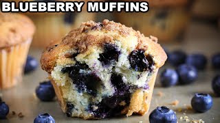 Easy Blueberry Muffins Recipe [upl. by Raynah]