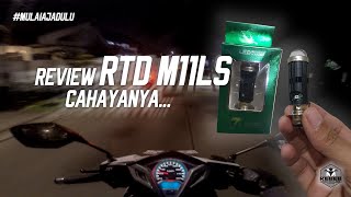 KEBEBMV  REVIEW LAMPU LED LASER H6 RTD M11 LS PNP BOLEH SEBILED INI [upl. by Yddub]