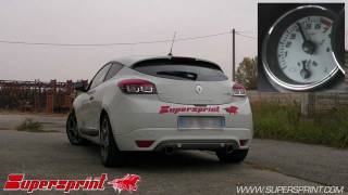 RENAULT MEGANE III 20 TCe 180 Hp  Supersprint full exhaust dual endpipes [upl. by Ocinom]