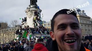 Paris place de la république  Rassemblement du 17032019 [upl. by Minnnie]