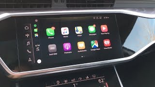 2021 Audi Wireless Apple CarPlay Tutorial Iphone on the dash [upl. by Nnaecyoj729]