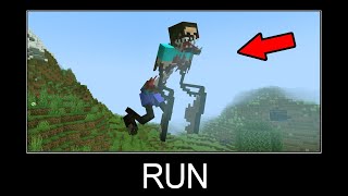 Minecraft wait what meme part 440 Scary Mutant Herobrine [upl. by Melesa]