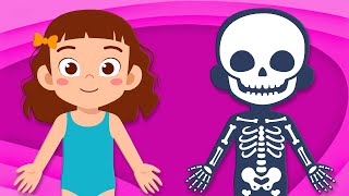 What Are The Parts Of YOUR Skeleton  Human Body Songs For Kids  KLT [upl. by Geof]