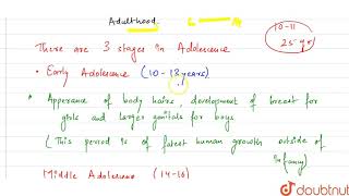 ADOLESCENCE AND PUBERTY [upl. by Eanat]