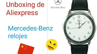 Unboxing Relojes MercedesBenz Aliexpress  Comprando en China 9 [upl. by Lombardo591]