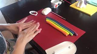 tutorial arcobaleno in pasta di zucchero [upl. by Calabresi]