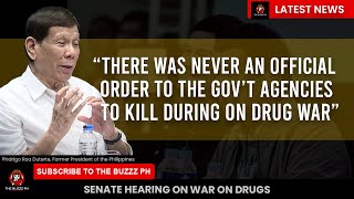 There was NEVER an official order to Govt agencies to kill says FPRRD on war on drugs [upl. by Leunamesoj]