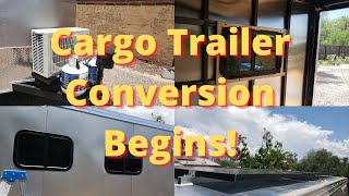 Cargo Trailer Conversion Begins [upl. by Nogem]