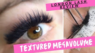 FeatheredTextured Megavolume Lash Extensions  London Lash Review [upl. by Gaillard19]