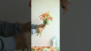 wedding bouquet making tutorial [upl. by Nelie]