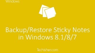 how to recover your sticky notes windows 7 or windows 10 [upl. by Reinald]