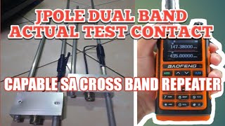 J POLE DUAL BAND ANTENNA ACTUAL TEST [upl. by Betz]