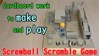 Screwball Scramble Game from cardboard [upl. by Lynnelle599]