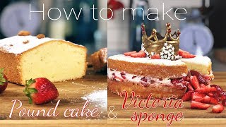 Как приготовить фунтовый кекс Бисквит Виктории How to make pound cake Classic Victoria sponge [upl. by Ardnasirhc]