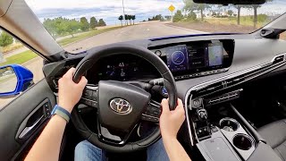 2022 Toyota Mirai Hydrogen Fuel Cell Vehicle  POV First Impressions [upl. by Yeltihw591]