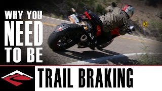 Why You Need to Be Trail Braking  Motorcycle Trail Braking Explained [upl. by Nannette504]