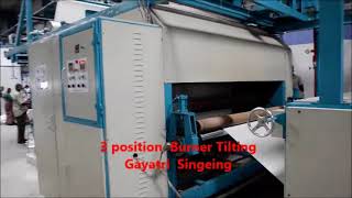 2 burner Gas Singeing Machine for cotton fabric [upl. by Yleme]