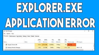 How To Fix Explorerexe Application error on Windows 10 [upl. by Pimbley832]