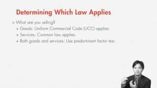 Contract Law Determining Which Law Applies UCC or Common Law  quimbeecom [upl. by Guinevere282]