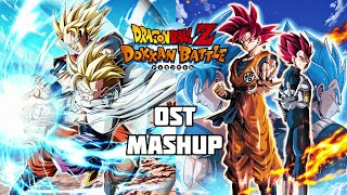 TEQ LR SSJ GokuGohan  TEQ LR SSG Goku amp Vegeta OST MASHUP  DBZ Dokkan Battle [upl. by Aetnuahs]