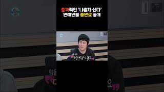 충격적인 나혼자 산다 출연 연예인들 출연료 공개 [upl. by Amla546]