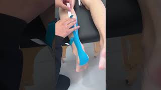 Aupcon Tape Kinesiology tape for calf muscles  Relieve calf muscle pain after running [upl. by Hgieloj]